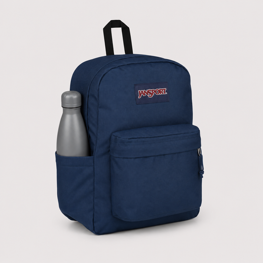 Mochila urbana JanSport Superbreak navy diseño liso 26L