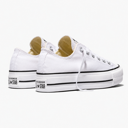 Tenis Converse de Plataforma Lift Blancos en Choclo de Lona para Mujer