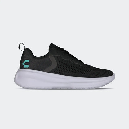 Tenis Charly Aero 2.0 Sport Running Road Casual color Negro Aqua para Mujer
