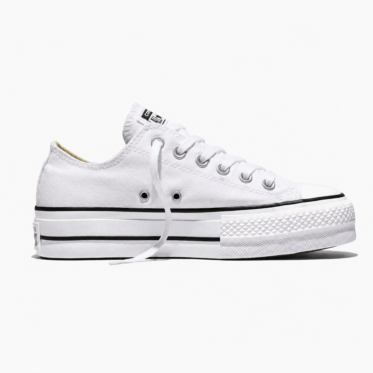 Tenis Converse de Plataforma Lift Blancos en Choclo de Lona para Mujer