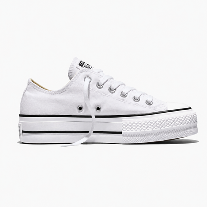 Tenis Converse de Plataforma Lift Blancos en Choclo de Lona para Mujer