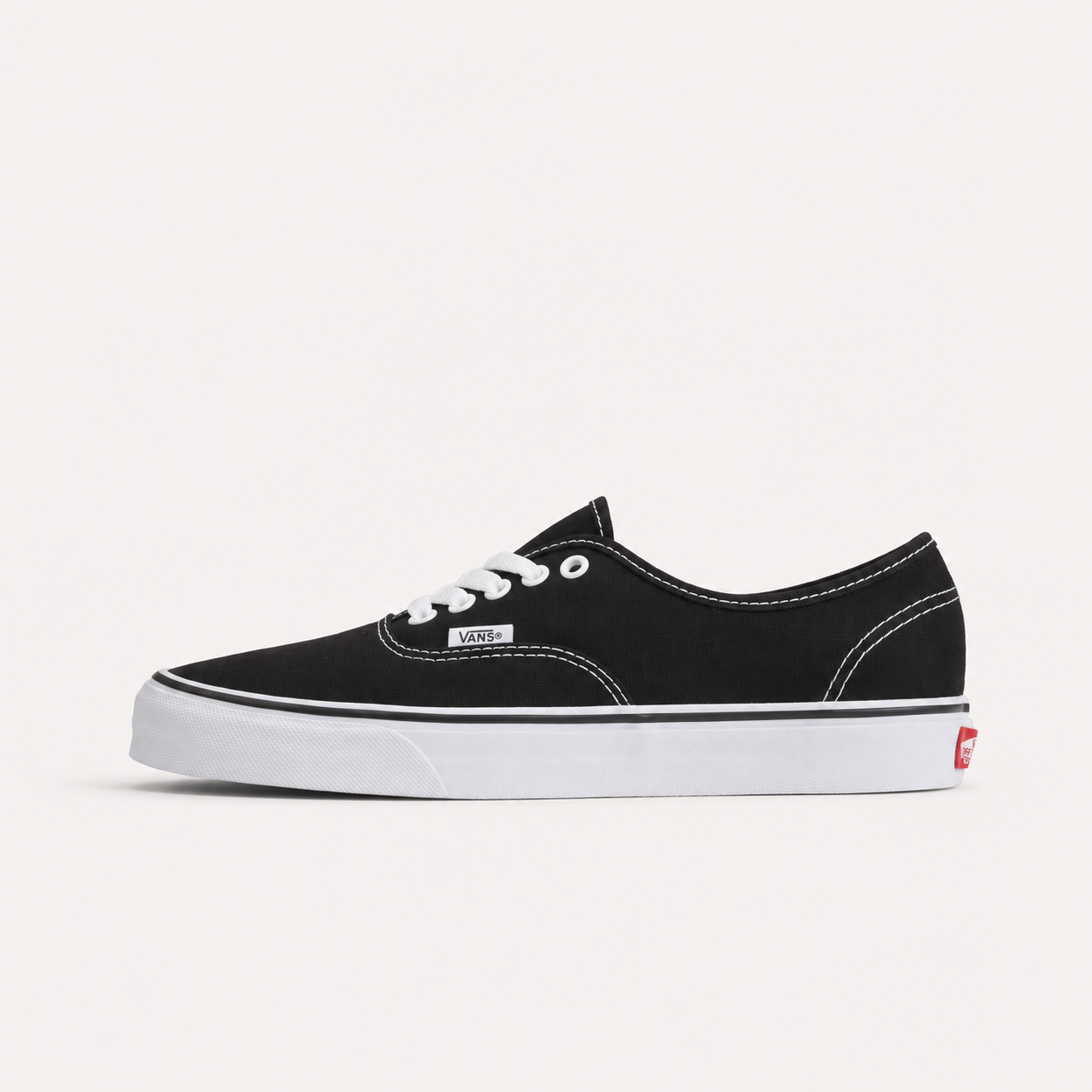 Vans Authentic Unisex Negro Suela Blanca