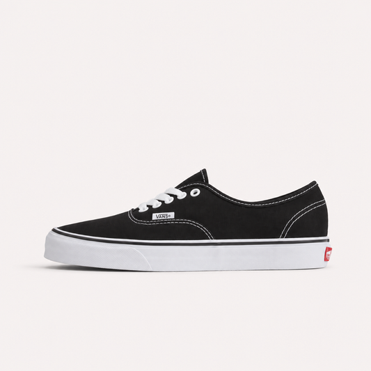 Vans Authentic Unisex Negro Suela Blanca