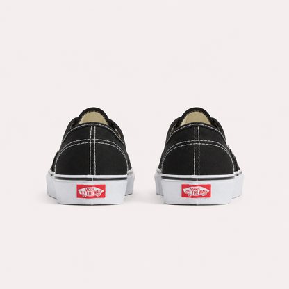 Vans Authentic Unisex Negro Suela Blanca